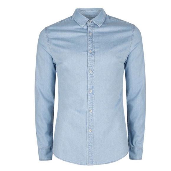 topman muscle fit dress shirt